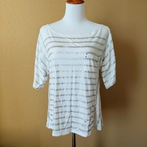 Silver-Striped Tee